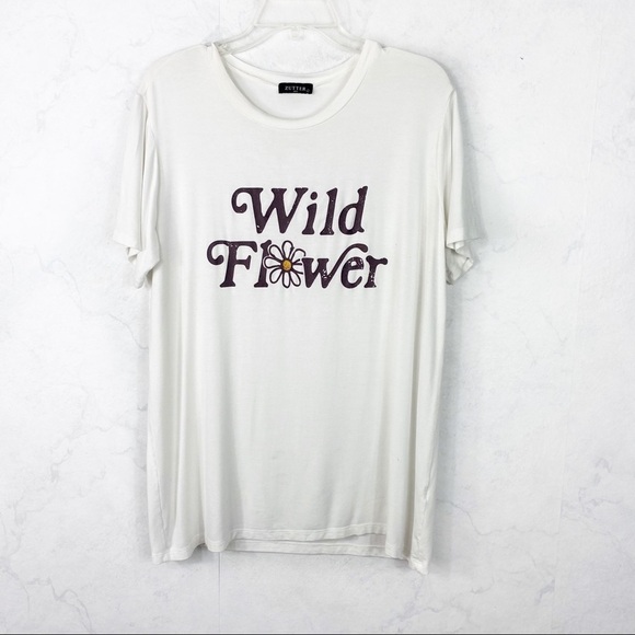 [Zutter] White Wildflower Tee - Picture 1 of 2